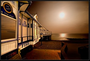 Eastbourne Pier stock image